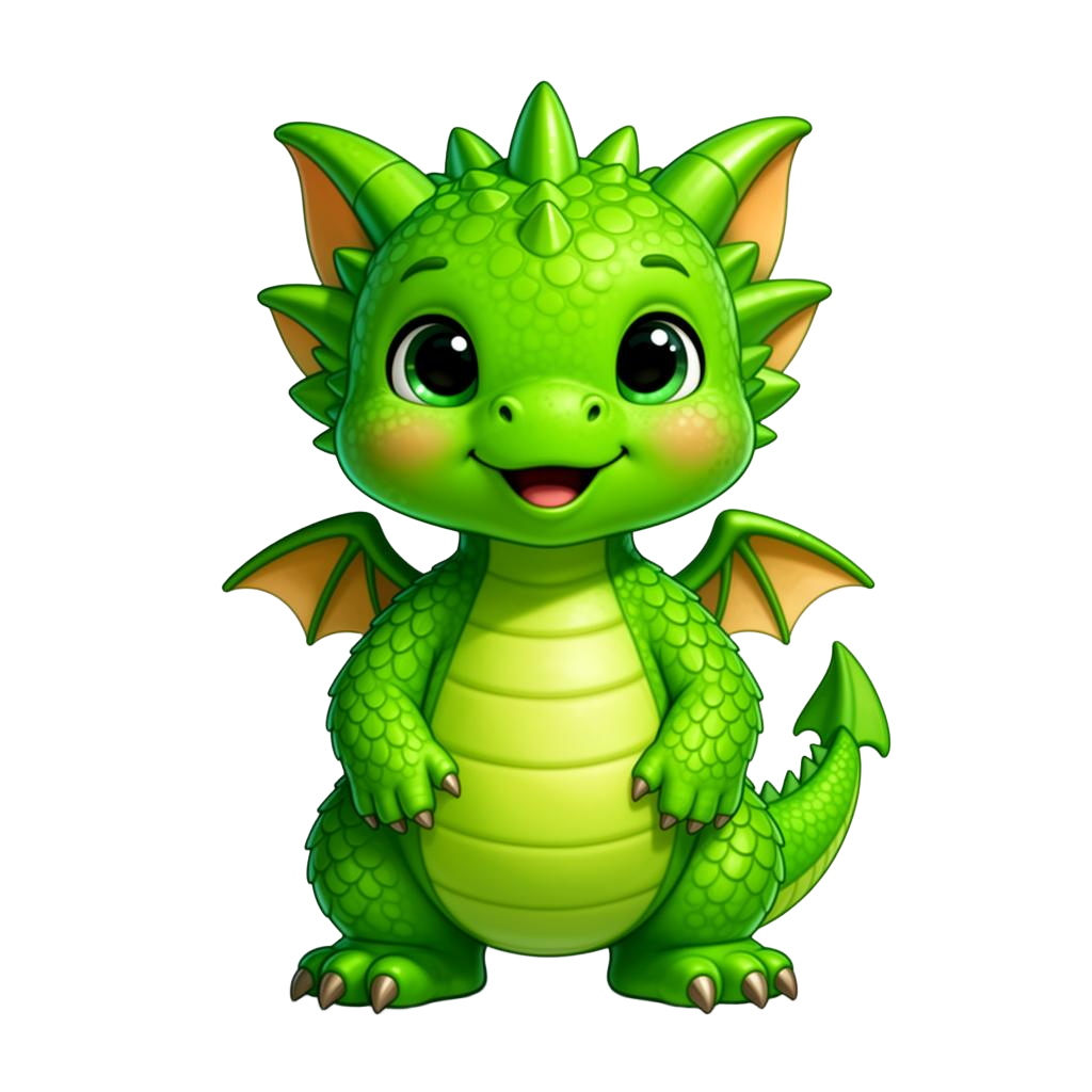 Baby dragon mascot